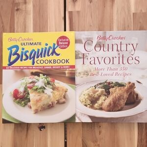 Set Of TWO Vintage Betty Crocker Hardcover Cookbooks